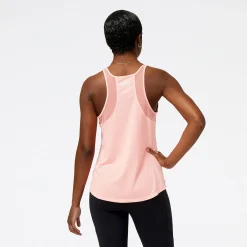New Balance Træningstøj|Løbetøj-Impact Run Singlet Dame Grapefruit Heather