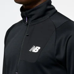 Outdoortøj|Løbetøj-New Balance NB AT Half Zip Trøje Herre
