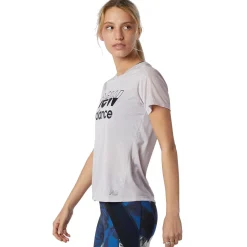New Balance Løbetøj|Træningstøj-Printed Impact Run T-shirt Dame