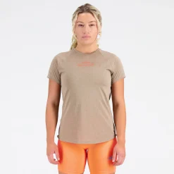 New Balance Løbetøj|Træningstøj-Printed Impact Run T-shirt Dame