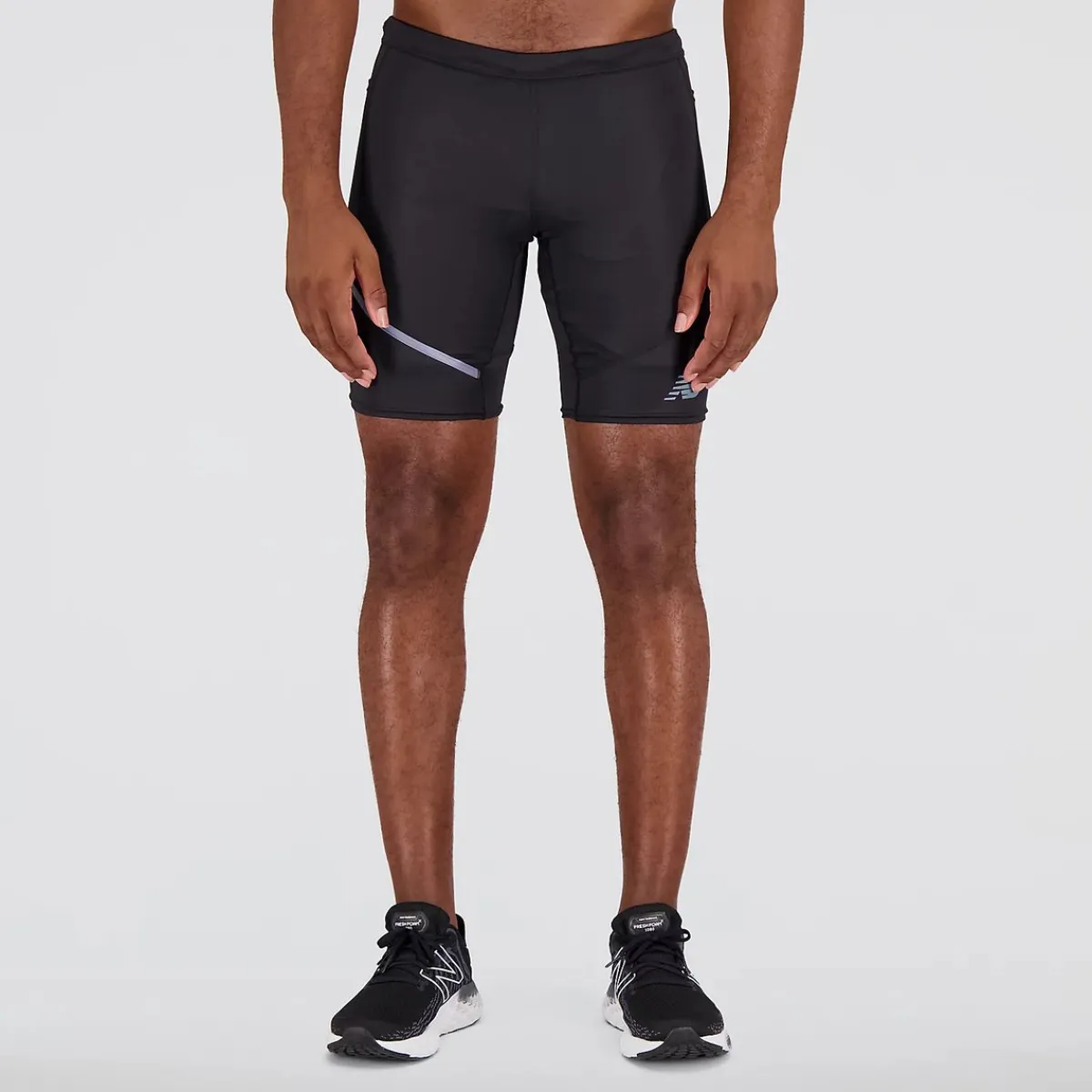 New Balance Træningstøj|Løbetøj-Q Speed 9 Inch 1/2 Tights Herre Black