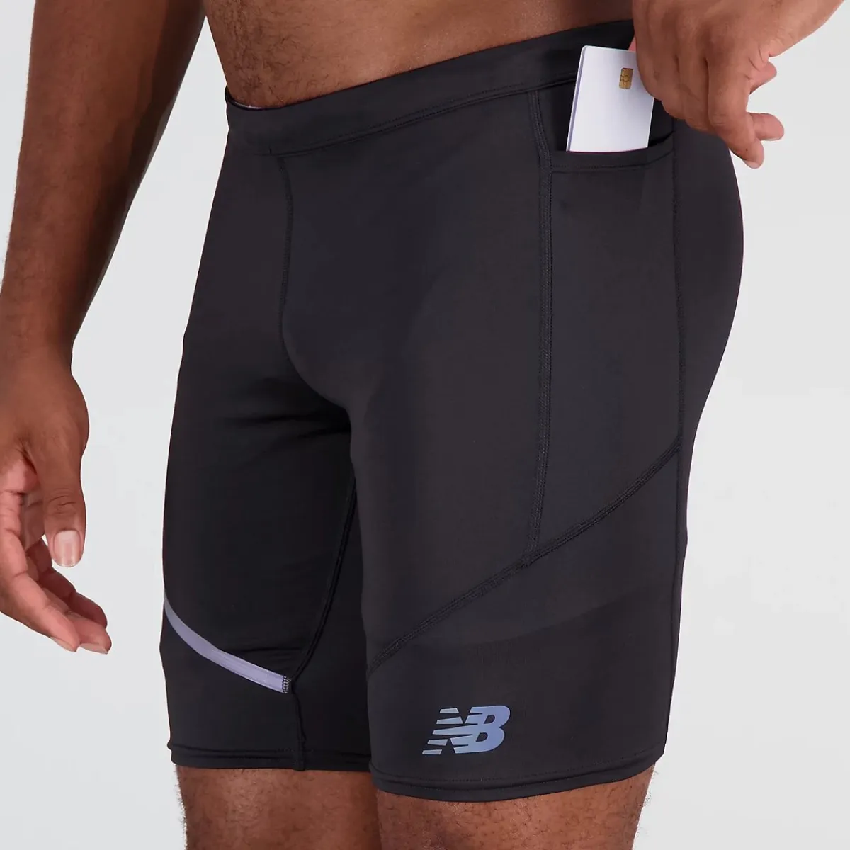 New Balance Træningstøj|Løbetøj-Q Speed 9 Inch 1/2 Tights Herre Black