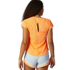 New Balance Træningstøj|Løbetøj-Q Speed Fuel T-shirt Dame  Citrus Punch
