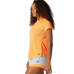 New Balance Træningstøj|Løbetøj-Q Speed Fuel T-shirt Dame Citrus Punch