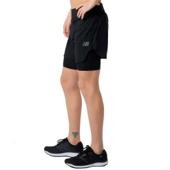 New Balance Løbetøj|Løbetøj-Q Speed Fuel 2IN1 Shorts Herre  Black