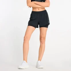 New Balance Træningstøj|Løbetøj-RC 2-in-1 3" Shorts Dame  Black