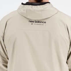 New Balance Løbetøj|Løbetøj-R.W.Tech Lightweight Woven Løbejakke Herre  Aluminum