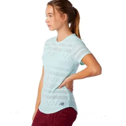New Balance Træningstøj|Løbetøj-Speed Jacquard T-shirt Dame  Mint