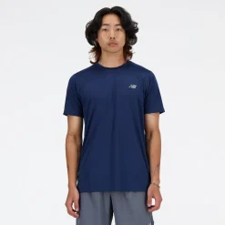 New Balance Løbetøj|Træningstøj-Sport Essentials T-Shirt Herre NB Navy