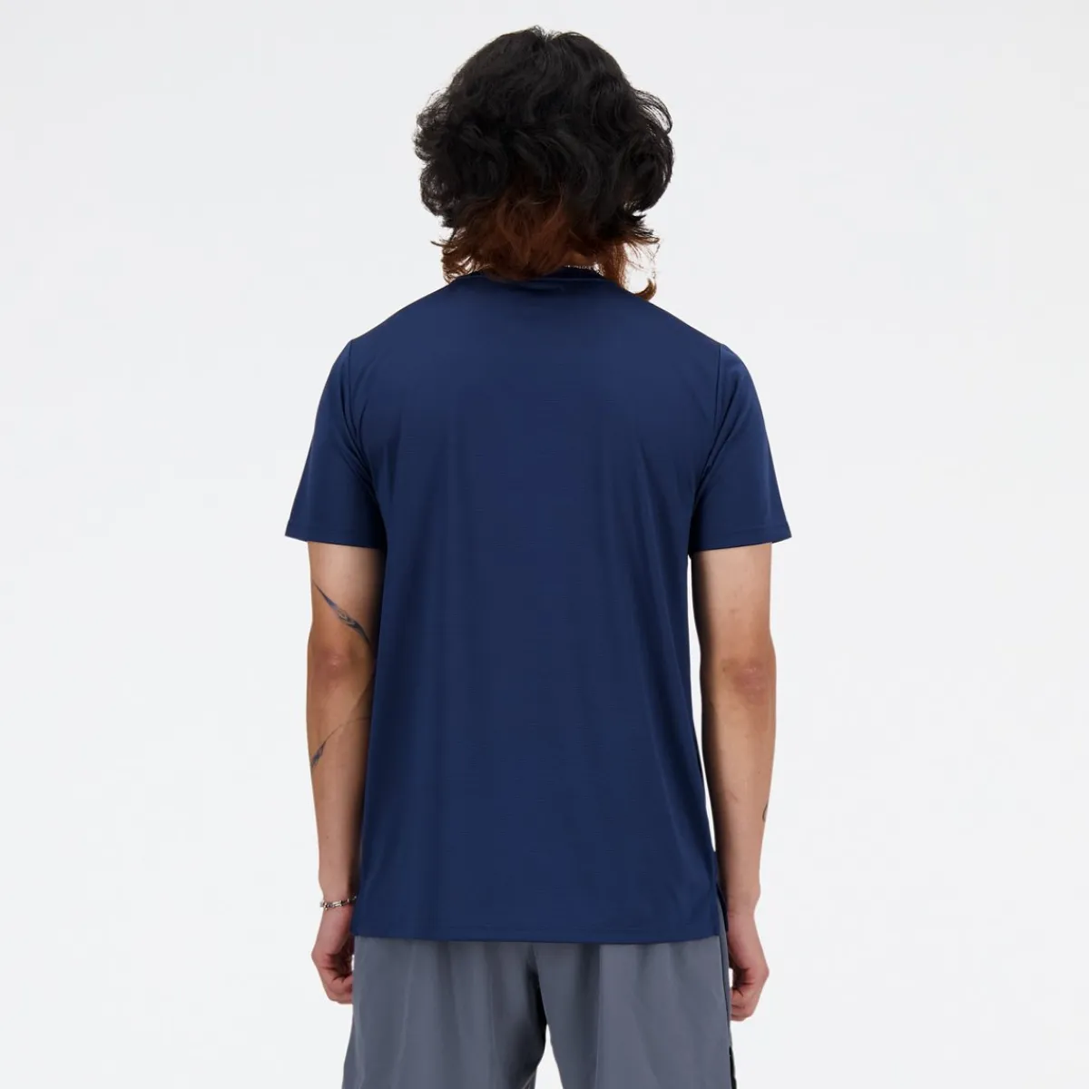 New Balance Løbetøj|Træningstøj-Sport Essentials T-Shirt Herre NB Navy