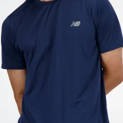 New Balance Løbetøj|Træningstøj-Sport Essentials T-Shirt Herre NB Navy