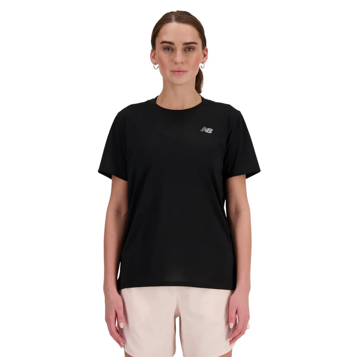 New Balance Træningstøj|Løbetøj-Sport Essentials T-Shirt Dame Black