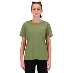 New Balance Træningstøj|Løbetøj-Sport Essentials T-Shirt Dame  Dark Olivine