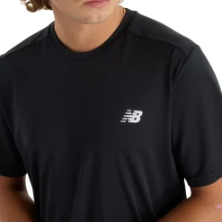 New Balance Træningstøj|Løbetøj-Sport Short Sleeve T-Shirt Herre Black