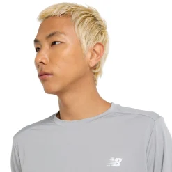 New Balance Løbetøj|Løbetøj-Sport Trænings- og Løbetrøje Herre Slate Grey