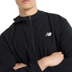 New Balance Løbetøj|Løbetøj-Sport Woven Løbejakke Herre  Black