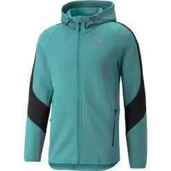 Puma Træningstøj|Træningstøj-Evostripe Hættetrøje Herre  Mineral Blue 