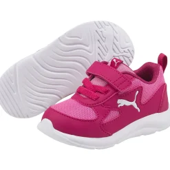 Puma Sportssko-Fun Racer Velcro Sneakers Børn Festival Fuchsia / Puma White