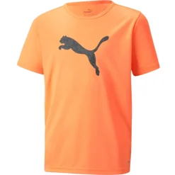 Puma Træningstøj-individualRISE Logo Jr T-shirt Børn  Neon Citrus / Puma Black
