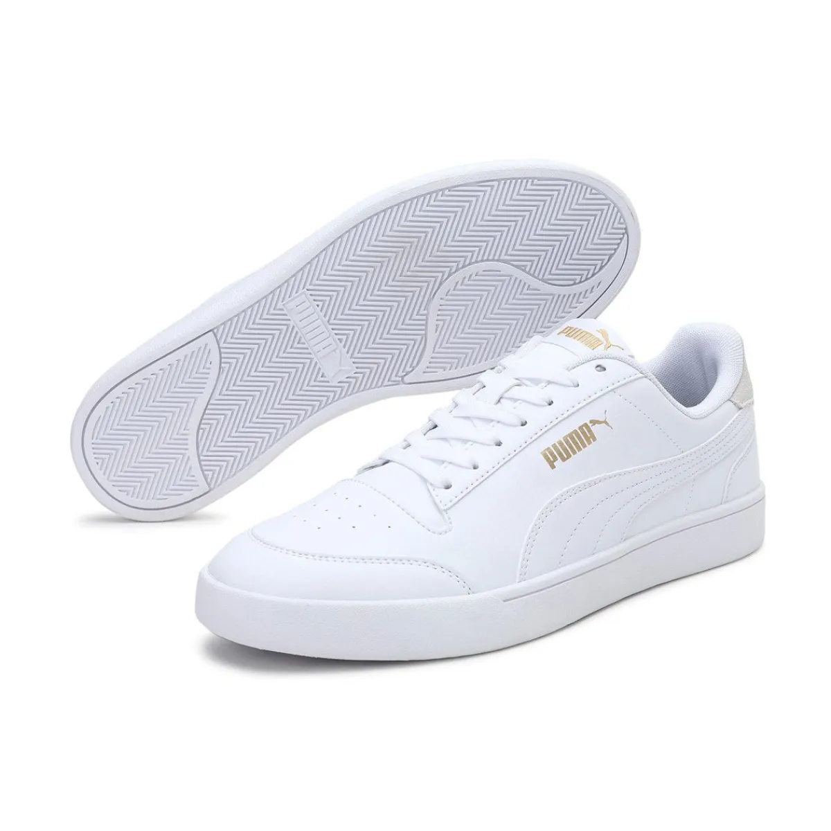 Puma Sneakers|Sneakers-Shuffle Sneakers White / White / Puma Team Gold