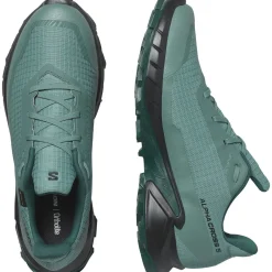 Salomon Løbesko|Vandresko-Alphacross 5 Gore-Tex Herresko North Atlantic / Black / Sea Moss