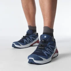 Salomon Fodtøj|Vandresko-Examotion Herresko  Poseidon / Dark Blue / Biking Red