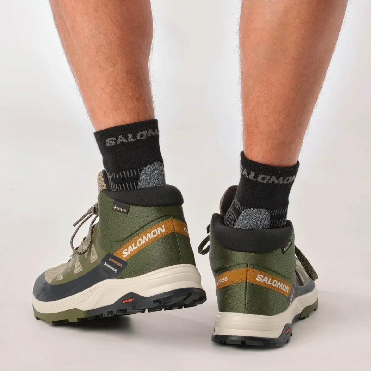 Salomon Vinterfodtøj|Vandrestøvler-Outrise Mid Gore-Tex Vandrestøvle Herre