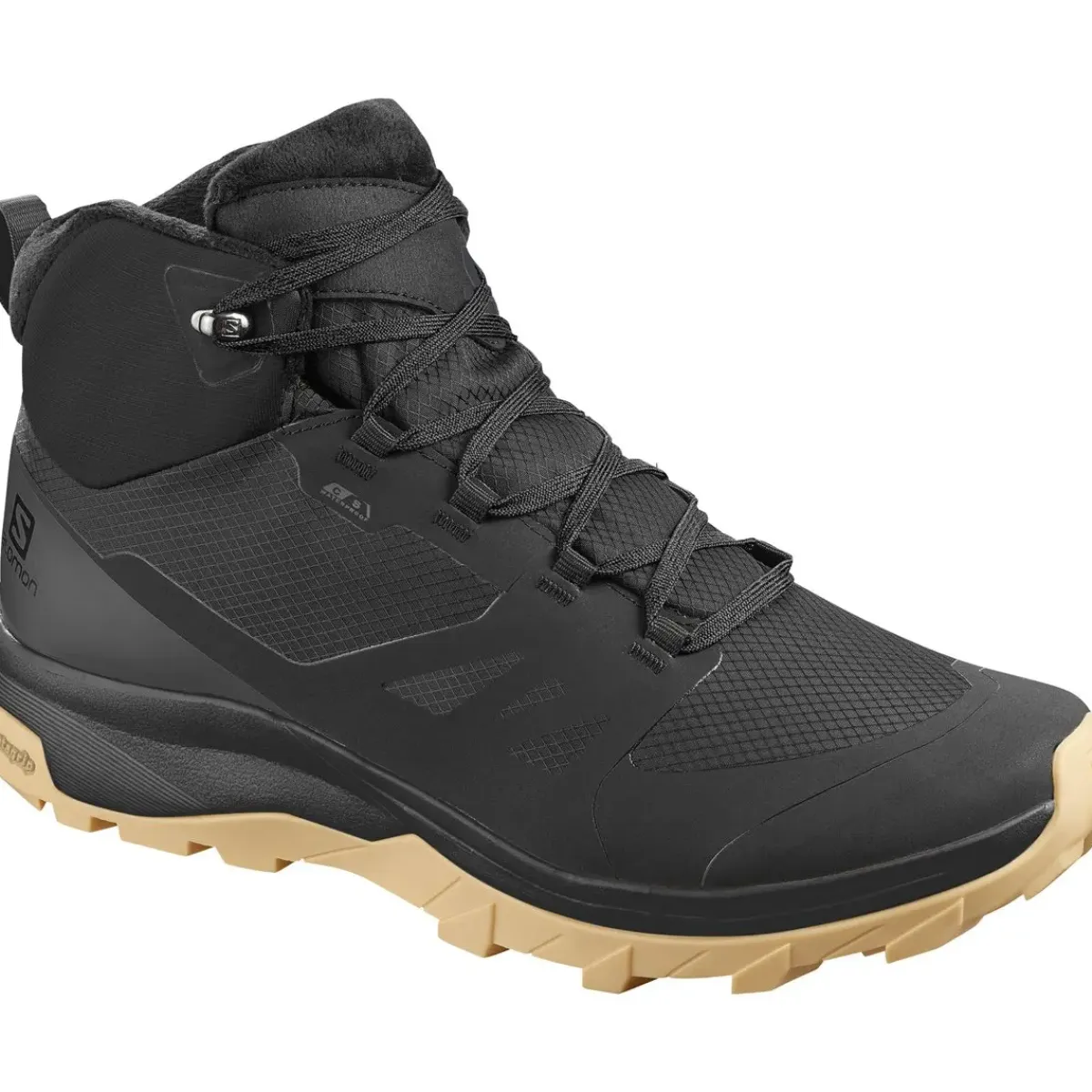 Salomon Vinterfodtøj|Vandrestøvler-Outsnap CSWP Vinterstøvle Herre Black / Ebony / Gum1a