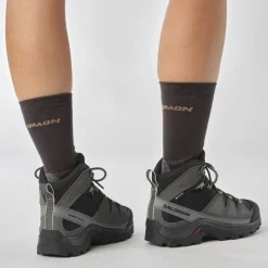 Salomon Vinterfodtøj|Fodtøj-Quest Rove Gore-Tex Vandrestøvle Dame  Black / Magnet / Quiet Shade