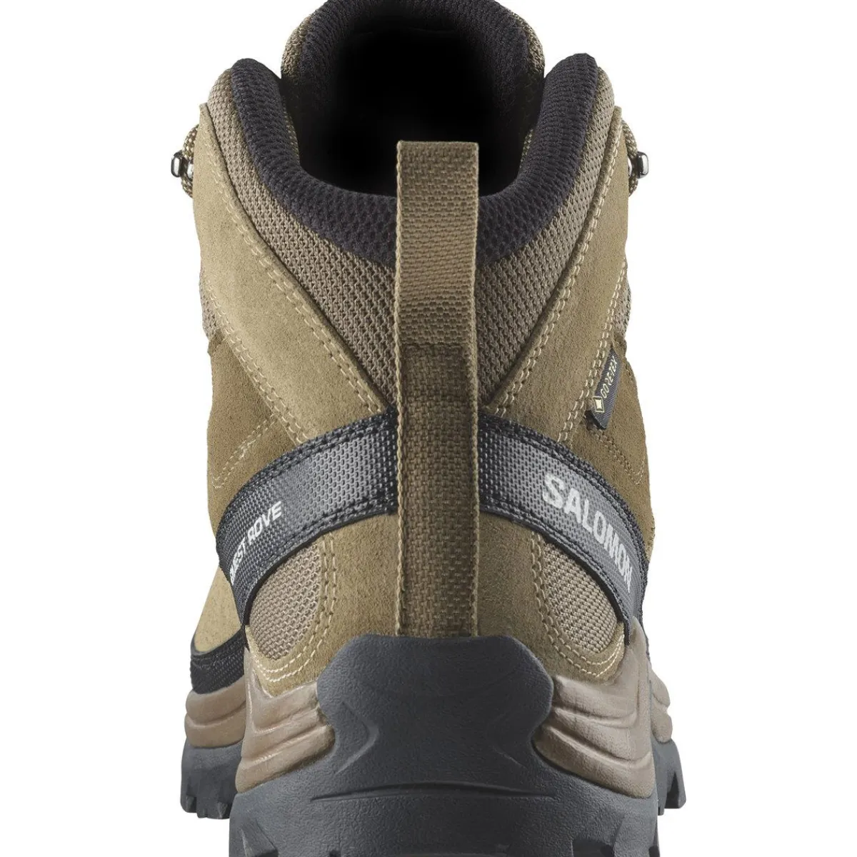 Salomon Vinterfodtøj|Fodtøj-Quest Rove Gore-Tex Vandrestøvle Herre Kangaro / Kelp / Black