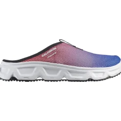 Salomon Fodtøj|Sandaler-Reelax Slide 6.0 Equipe Unisex Surf The Web / Fiery Red / White