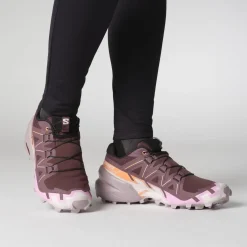 Salomon Fodtøj|Løbesko-Speedcross 6 Damesko  Catawba / Grape / Paypya / Deauville Mauv