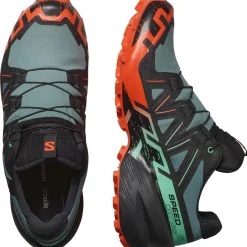 Salomon Løbesko|Vandresko-Speedcross 6 Gore-Tex Herresko  North Atlantic / Black / Cherry Tomato