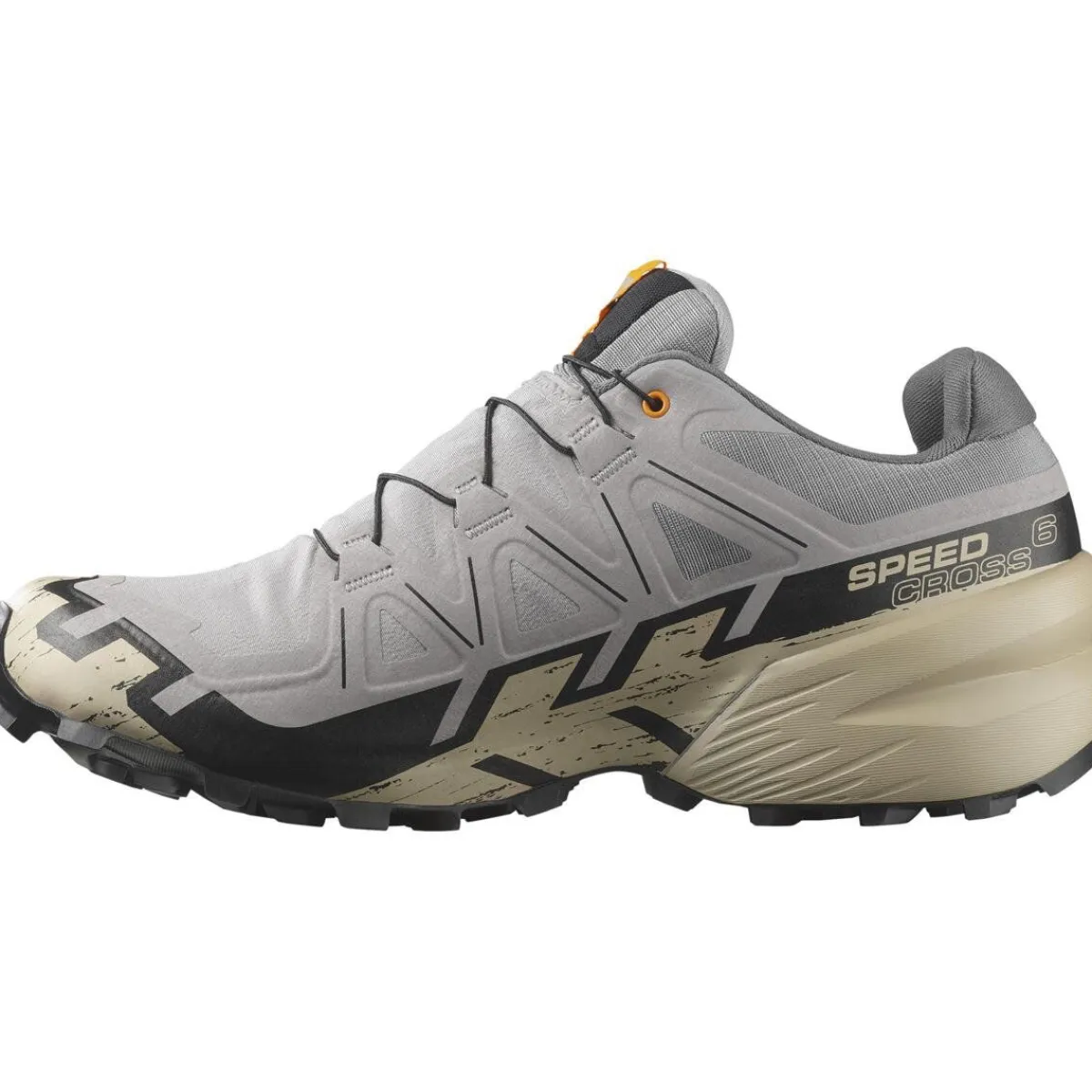 Salomon Fodtøj|Løbesko-Speedcross 6 Gore-Tex Herresko Gull / White Pepper / Black