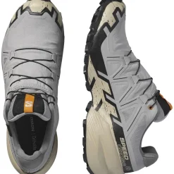 Salomon Fodtøj|Løbesko-Speedcross 6 Gore-Tex Herresko Gull / White Pepper / Black