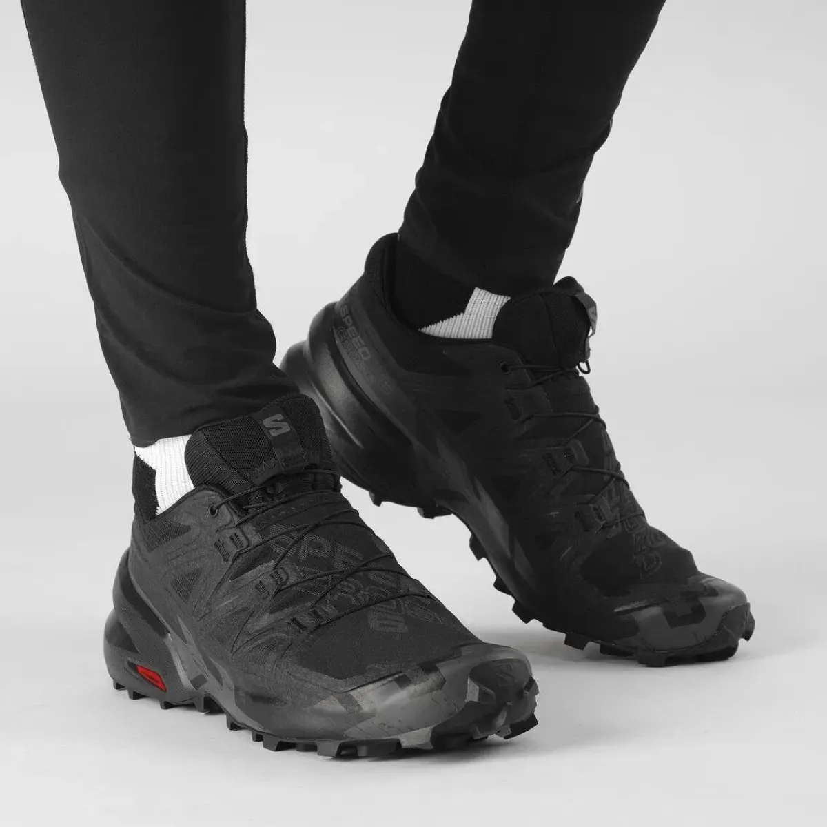 Salomon Fodtøj|Løbesko-Speedcross 6 Herresko Black / Black / Phantom