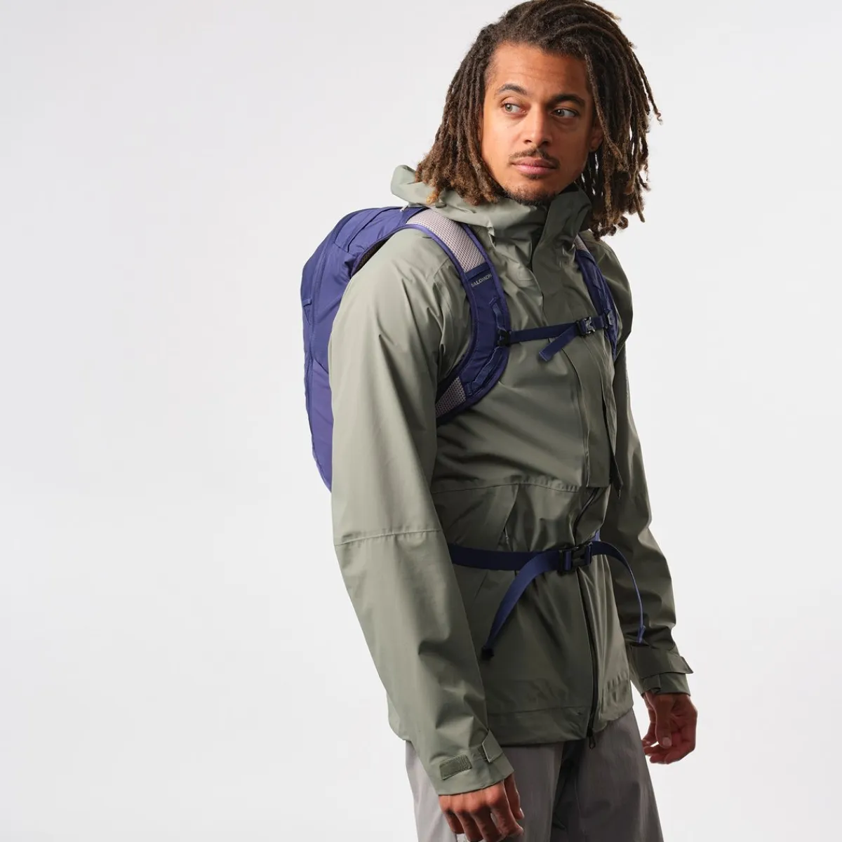 Salomon Rygsække|Udstyr-Trailblazer 10 Hiking Rygsæk, blå Mazarine / Ghost Gray