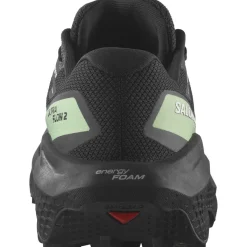 Salomon Fodtøj|Løbesko-Ultra Flow 2 Gore-Tex Løbesko Herre Black / Black / Patina Green