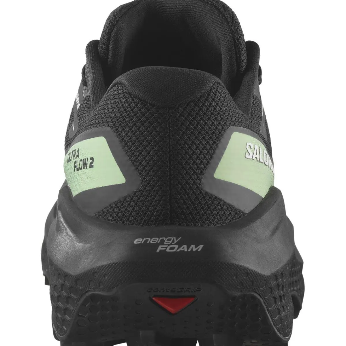 Salomon Fodtøj|Løbesko-Ultra Flow 2 Gore-Tex Løbesko Herre Black / Black / Patina Green