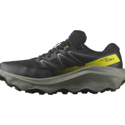Salomon Fodtøj|Løbesko-Ultra Flow 2 Gore-Tex Løbesko Herre Black / Transparent Yellow / Rose Violet
