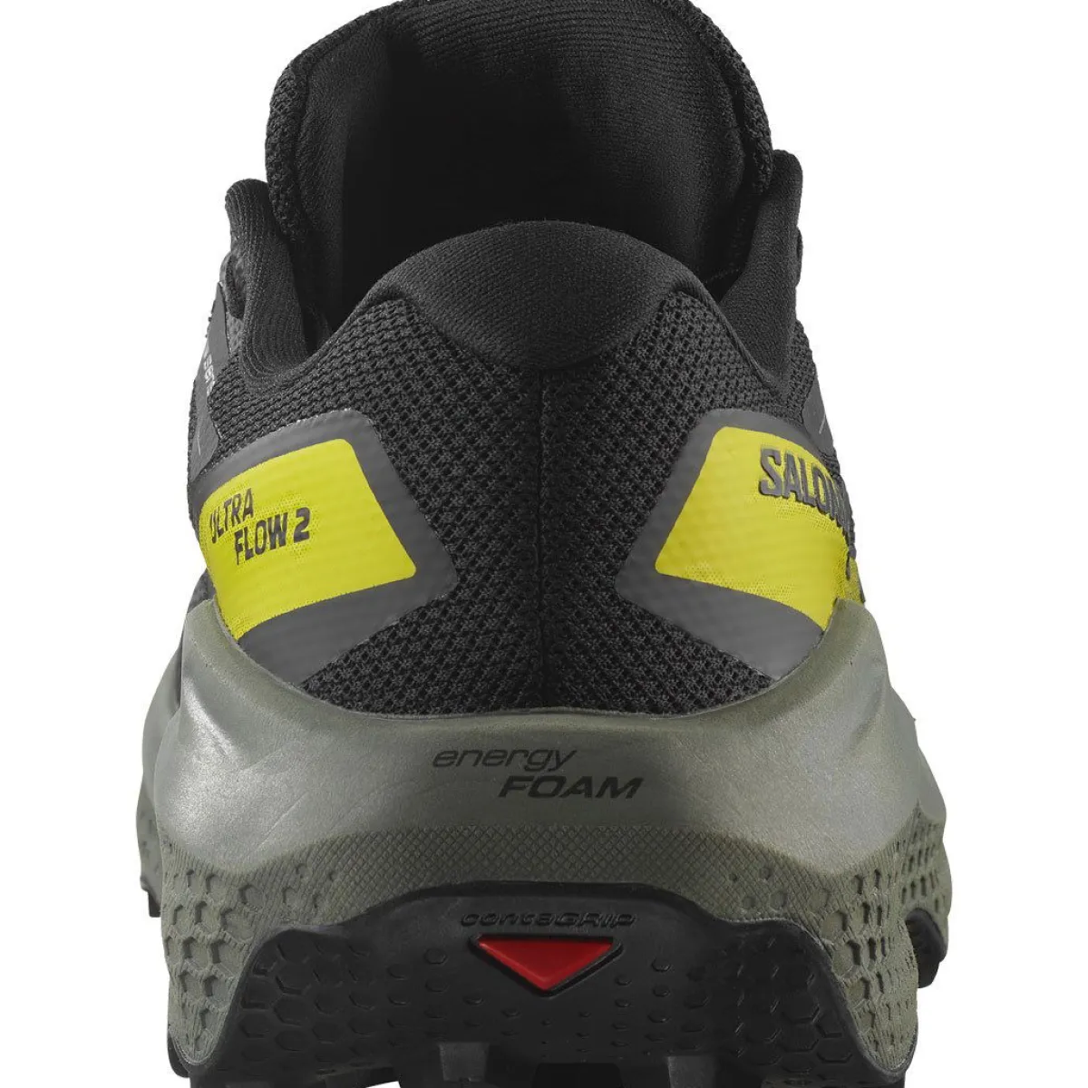 Salomon Fodtøj|Løbesko-Ultra Flow 2 Gore-Tex Løbesko Herre Black / Transparent Yellow / Rose Violet