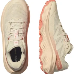 Salomon Fodtøj|Løbesko-Ultra Flow 2 Løbesko Dame Almond / Tender Peach/ Fusion Coral
