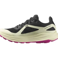 Salomon Løbesko|Fritidssko-Ultra Flow Løbesko Dame Black / Transparent Yellow / Rose Violet