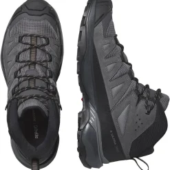 Salomon Vandrestøvler|Fodtøj-X Ultra 360 Leather Mid Gore-Tex Herrestøvle  Castlerock / Asphalt / Kelp
