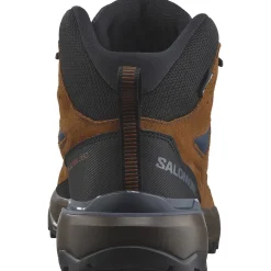 Salomon Vandrestøvler|Fodtøj-X Ultra 360 Leather Mid Gore-Tex Herrestøvle  Blue Nights / Caramel Cafe / Grisaille