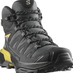 Salomon Vinterfodtøj|Fodtøj-X Ultra 360 Mid Gore-Tex Herrestøvle  Carstelrock / Black / Spicy Mustard