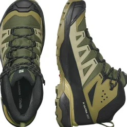 Salomon Fodtøj|Vandrestøvler-X Ultra 360 Mid Gore-Tex Herrestøvle  Olive Night / Slate Green / Southern Moss