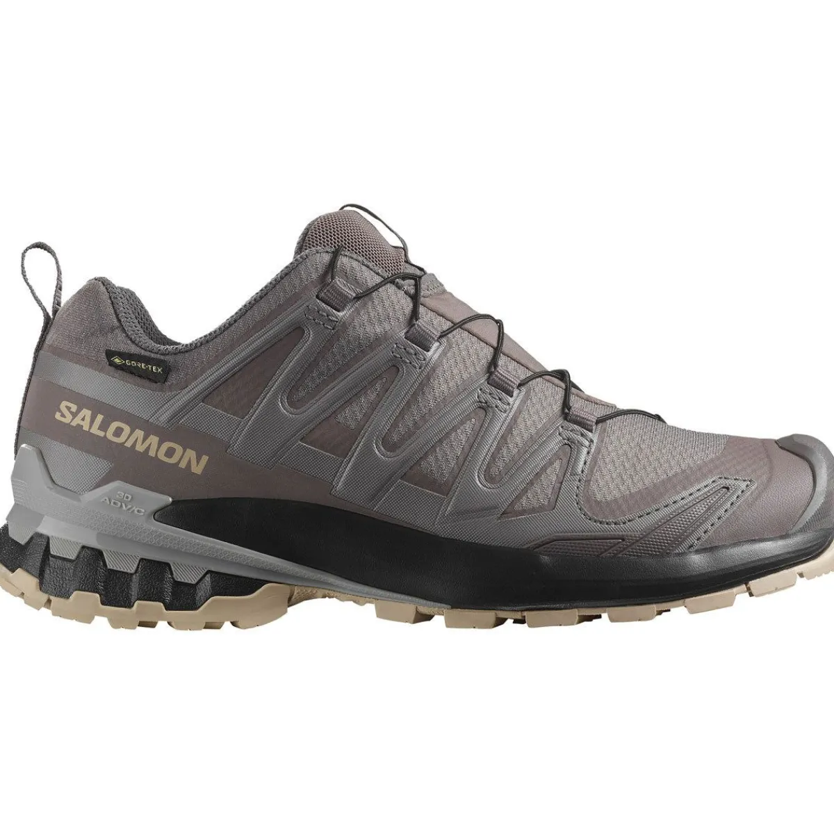 Salomon Vinterfodtøj|Fodtøj-XA PRO 3D V9 Gore-Tex Damesko Plum Kitten / Black / Gull