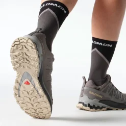 Salomon Vinterfodtøj|Fodtøj-XA PRO 3D V9 Gore-Tex Damesko Plum Kitten / Black / Gull