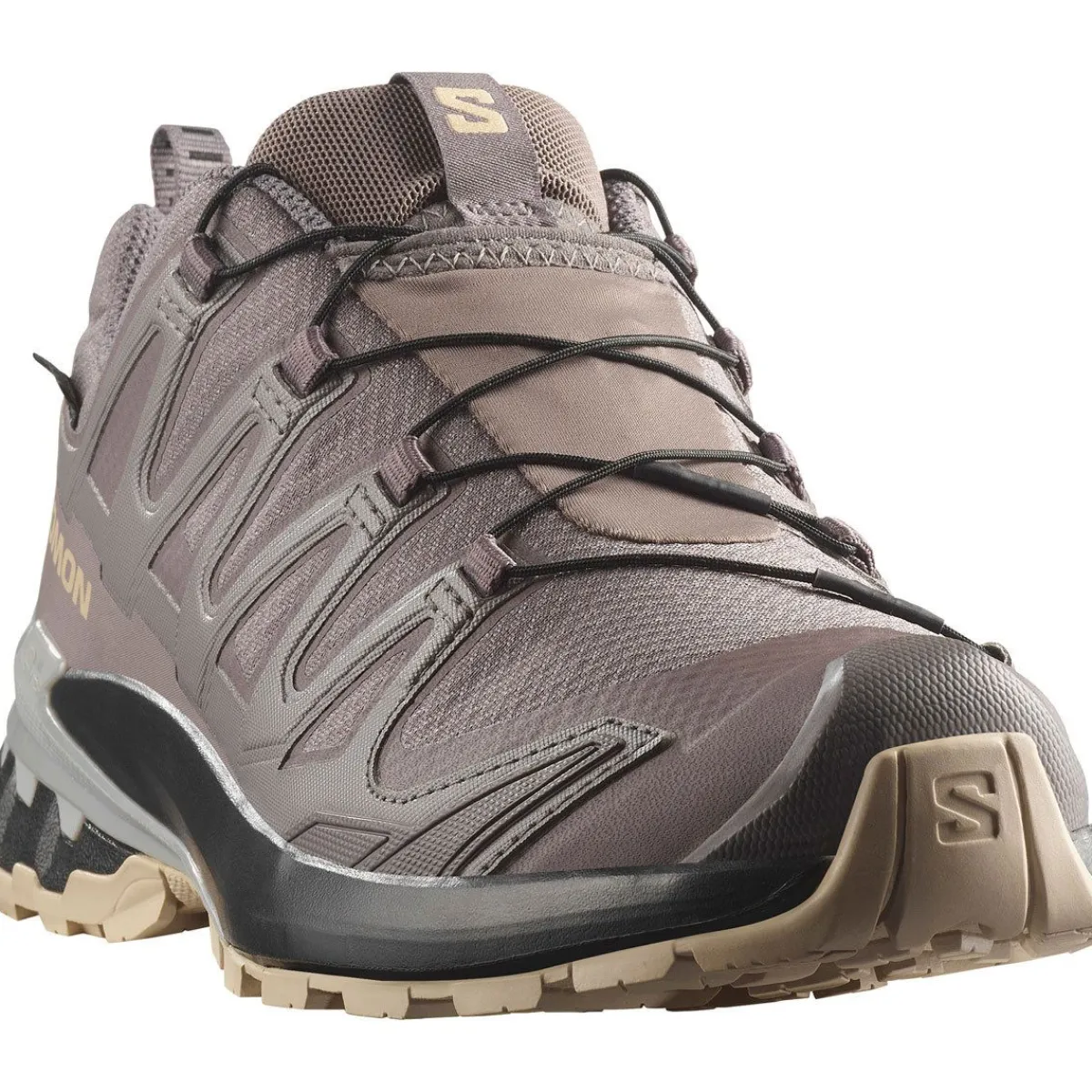 Salomon Vinterfodtøj|Fodtøj-XA PRO 3D V9 Gore-Tex Damesko Plum Kitten / Black / Gull
